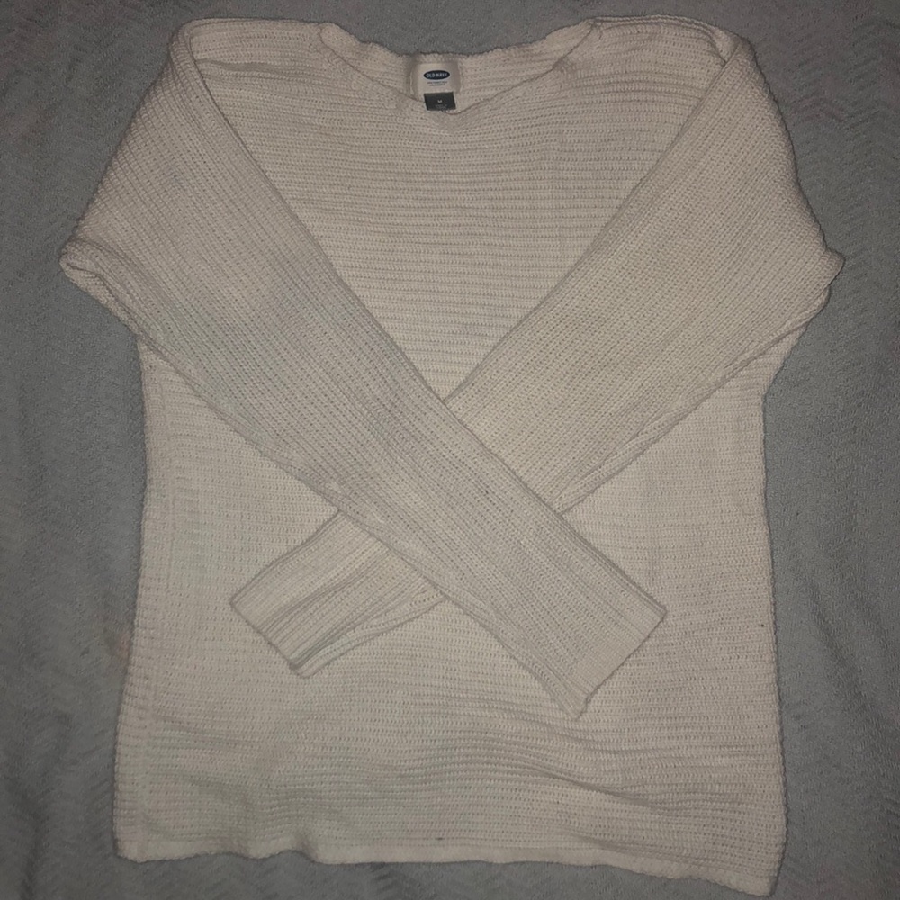 Old navy medium white knit sweater